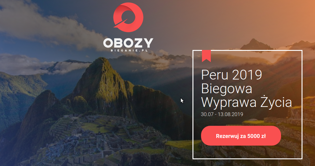 Biegowa Wyprawa Życia - Peru 2019