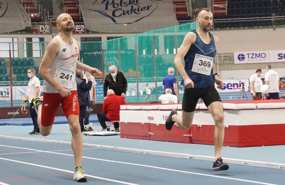 Dawid Goleniowski podczas biegu