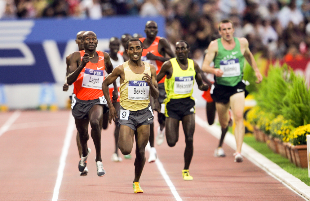 Kenenisa Bekele podczas biegu
 