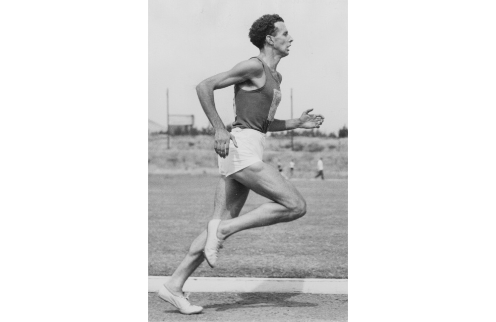 John Landy  podczas biegu