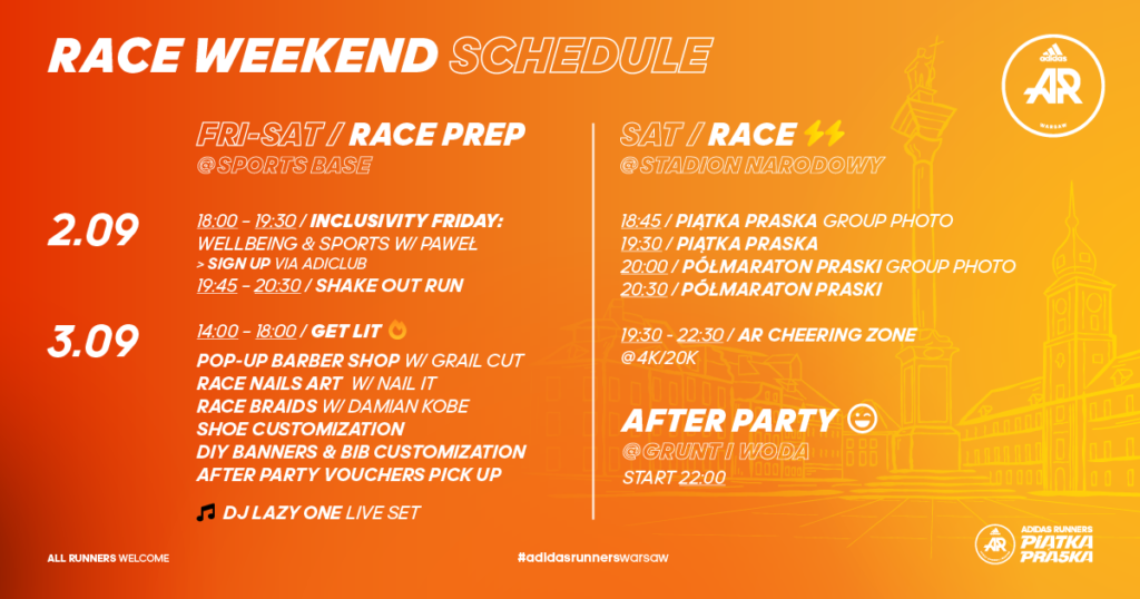 arw agenda race schedule post