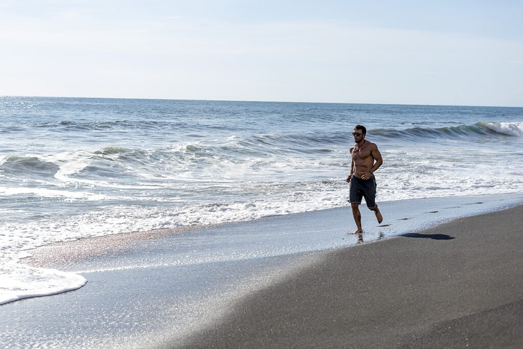 bieganie po plaży