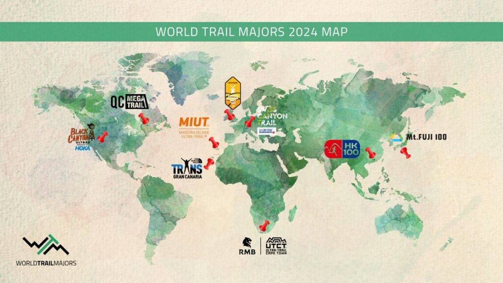 2024 World Trail Majors map