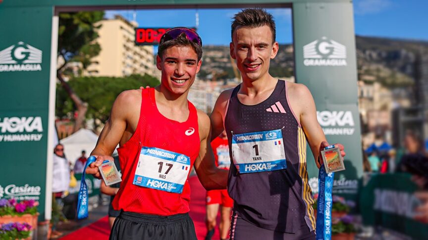 5 km Monaco Run 2024 Yann Schrub Nils Serre Gehri running