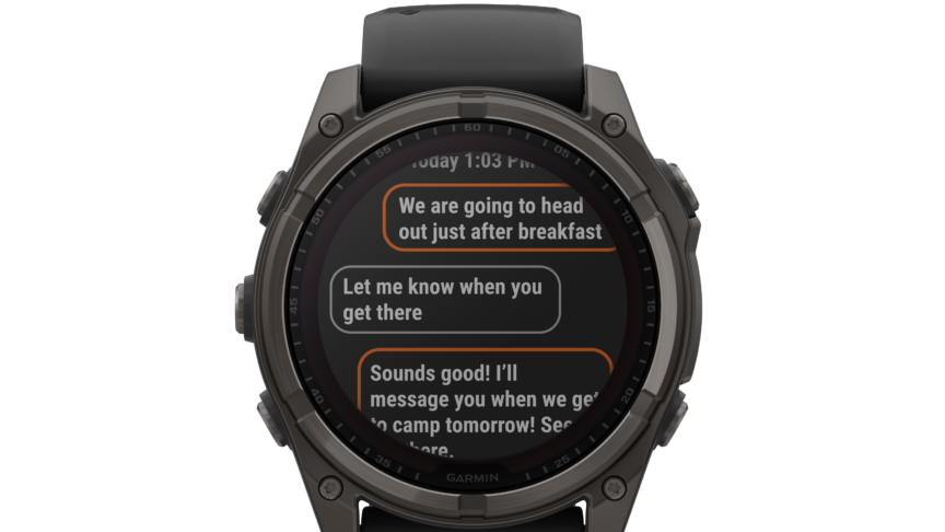 Garmin idzie śladem Apple? Nowa funkcja po aktualizacji zegarków 7 Fenix8Solar 51 HR Carbon Front 0006 message tread