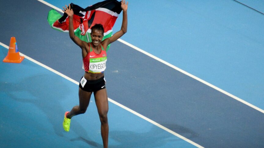 Faith Kipyegon at 2016 Rio Olympics cropped