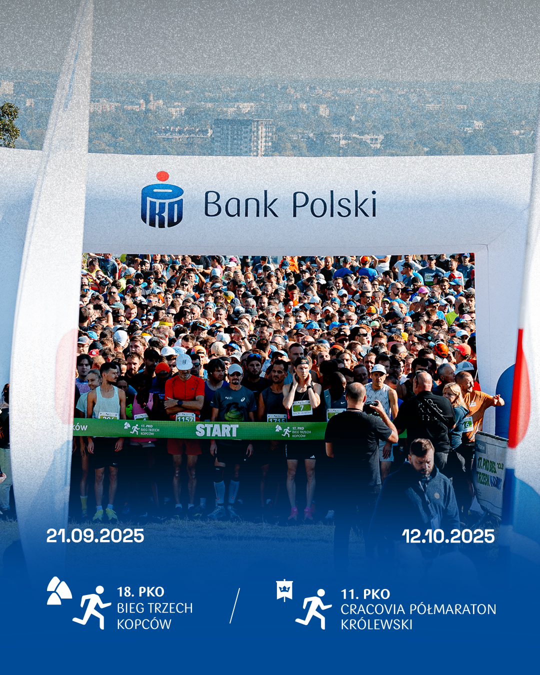 PKO Bank Polski Sponsorem Tytularnym 18. Biegu Trzech Kopców i Cracovia Półmaratonu Królewskiego 