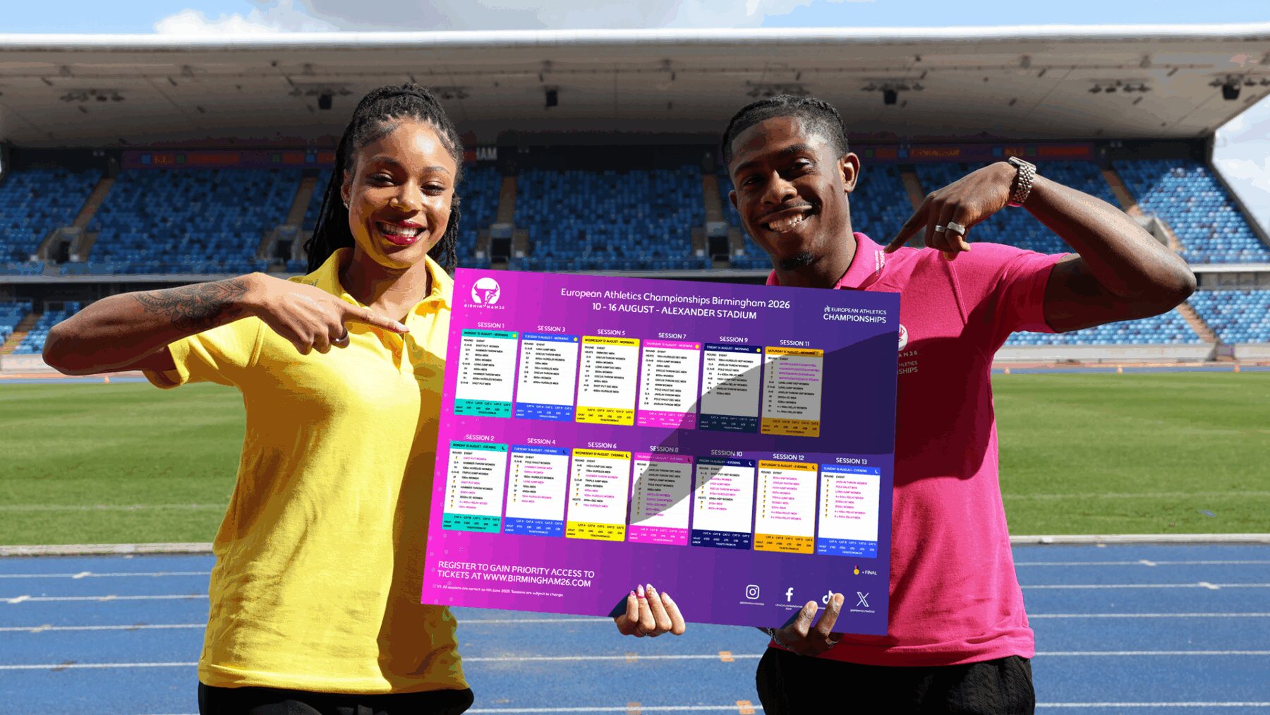 Mistrzostwa Europy w Lekkiej Atletyce 2026 w Birmingham – harmonogram i bilety