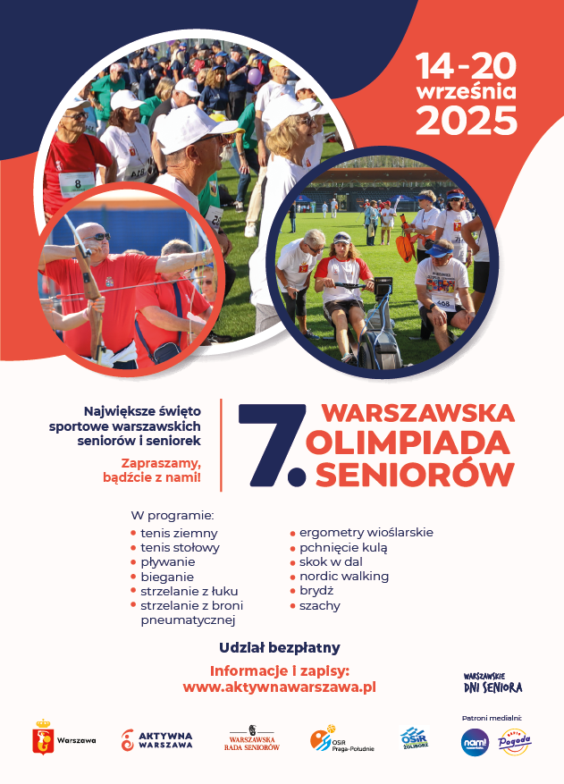 Warszawska Olimpiada Seniorow plakat