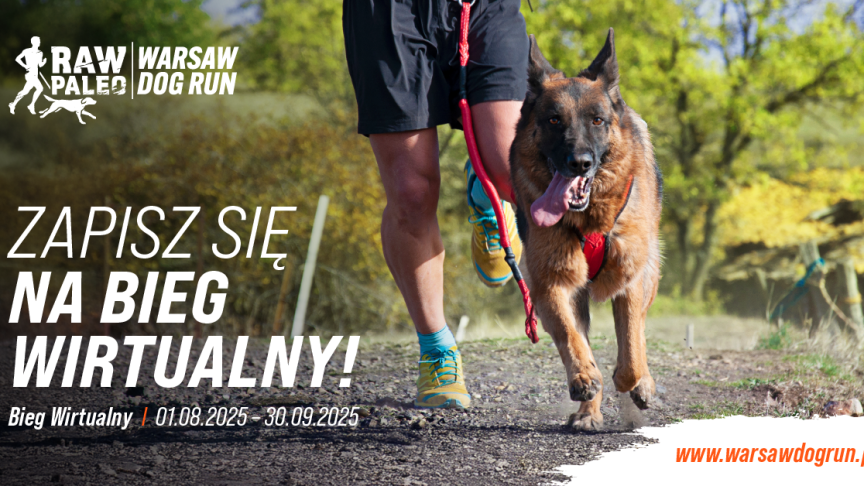 Startuje Bieg Wirtualny RAW PALEO WARSAW DOG RUN! 1 RPWDR BiegWirtualny 1