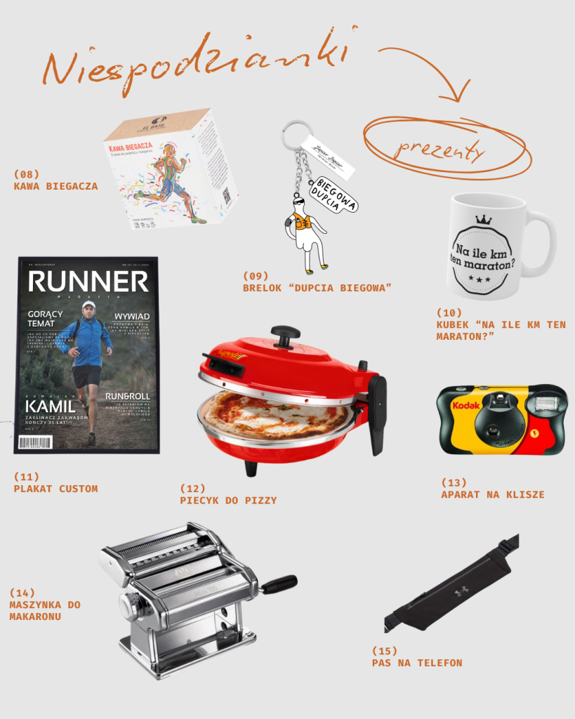 prezentownik prezenty dla biegacza drobne