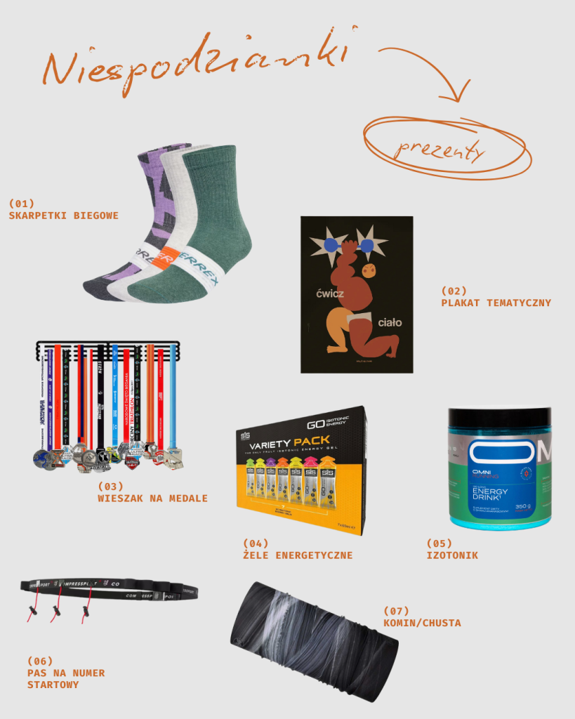 prezentownik prezenty dla biegacza drobne