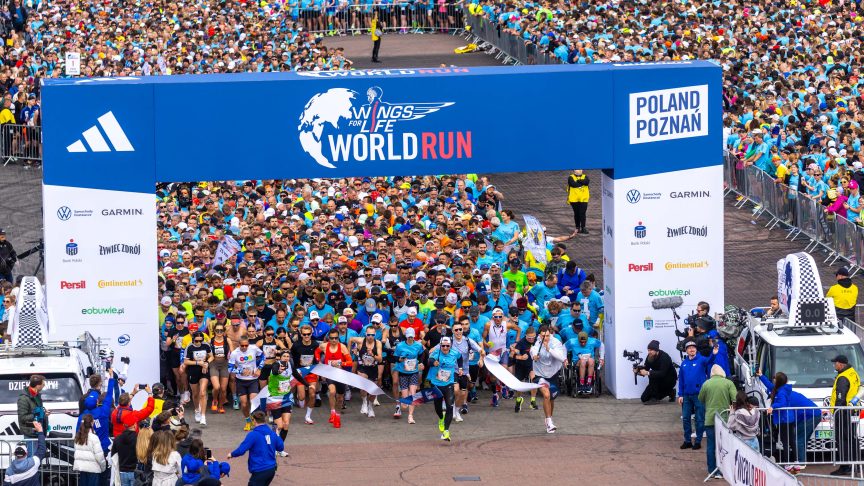 Wings For Life wysprzedany w mgnieniu oka. Udało Ci się zdobyć pakiet? 3 Start biegu Wings for Life World Run w Poznaniu fot. Damian Kramski