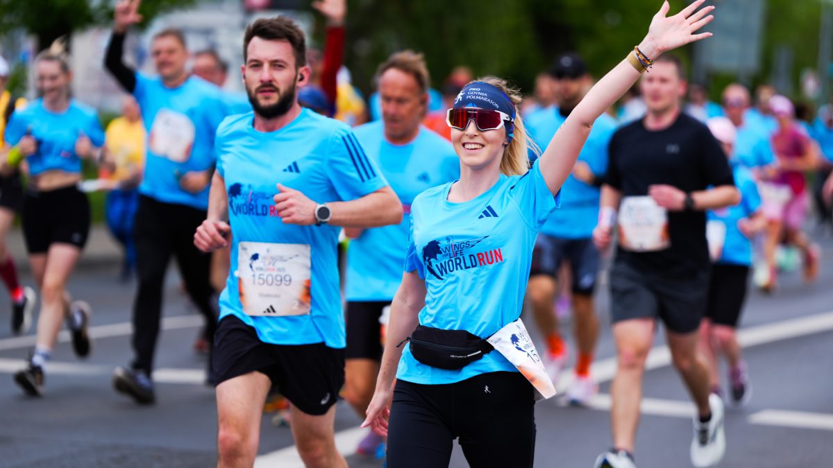 Uczestnicy na trasie w Poznaniu fot. Aleksandra Szmigiel