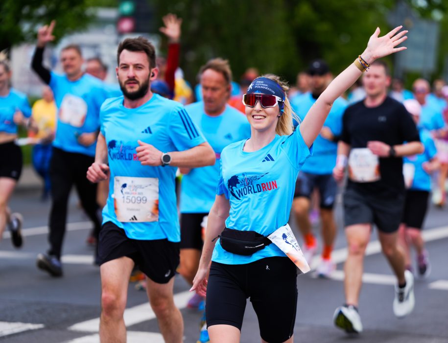 Uczestnicy na trasie w Poznaniu fot. Aleksandra Szmigiel
