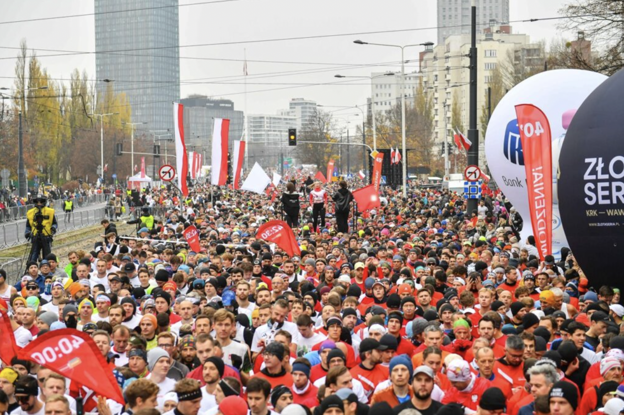 Rekordowy Bieg Niepodległości w Warszawie