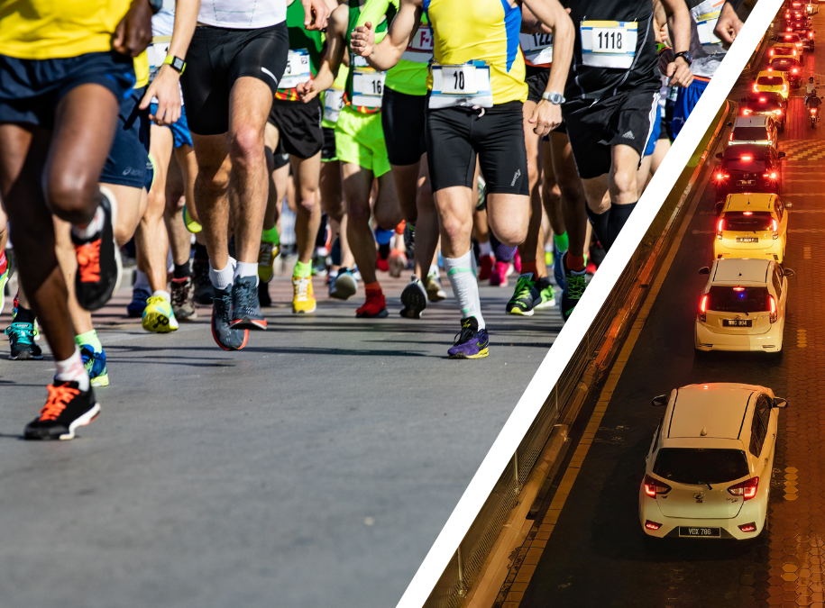 Maratończycy znów zablokowali miasto! Dlaczego biegi uliczne organizowane są w centrum? 5 maraton korek