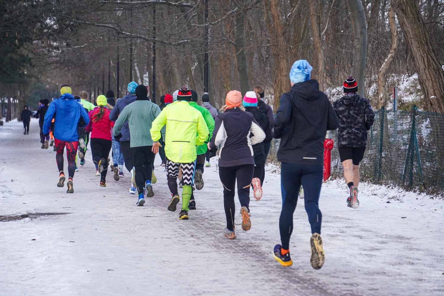 Trening maratoński zimą