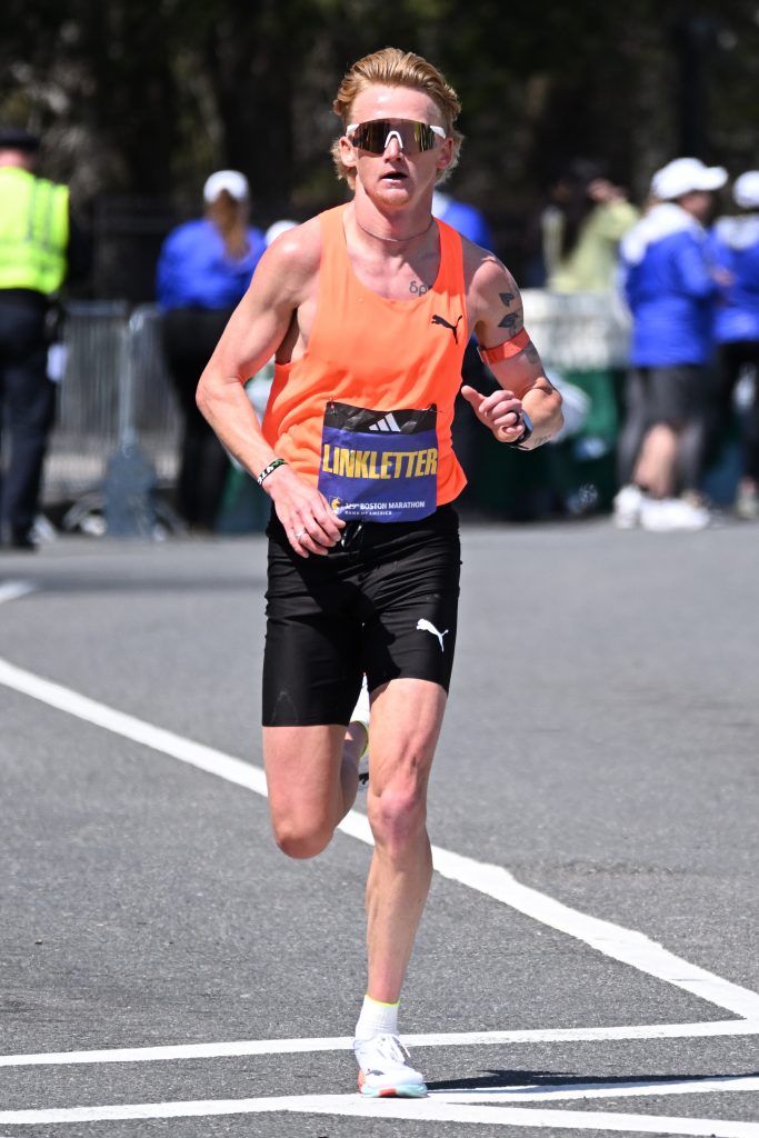 Rory Linkletter at 2025 Boston Marathon in Brighton cropped