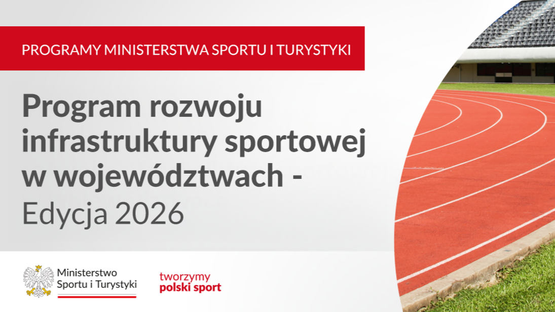 „Program rozwoju infrastruktury sportowej w województwach – Edycja 2026” szansą na nowy stadion w Twojej okolicy 1 logo sportu