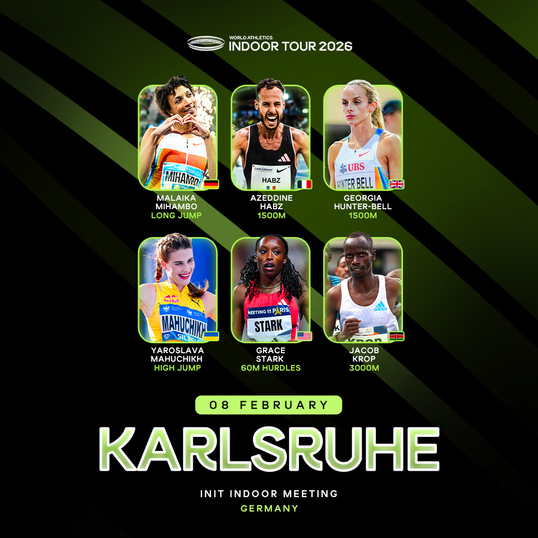 World Athletics Indoor Tour Gold. INIT w Karlsruhe  – ZAPOWIERDŹ, TRANSMISJA, WYNIKI