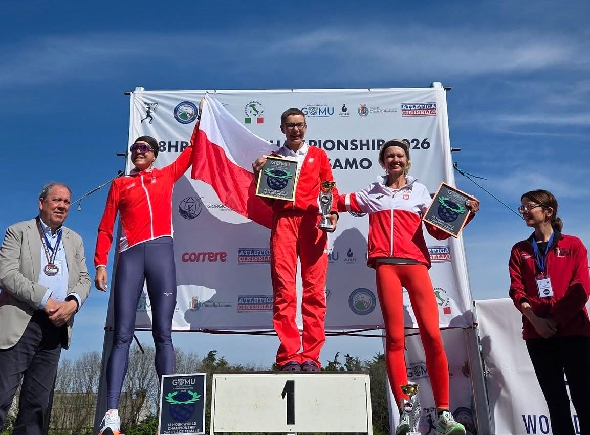 Patrycja Bereznowska i Bartosz Fudali Mistrzami Świata w biegu 48h! Wszystkie trzy medale dla Polek!